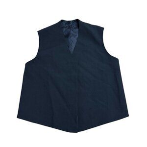 HELMUT LANG VEST VIRGIN WOOL SILK LINING WOMENS 6 QUIET LUXURY MINIMALIST DESIGN